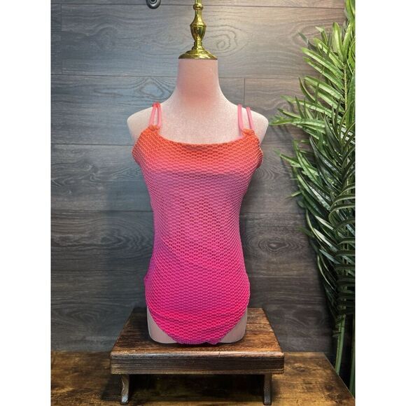 TRINA TURK  Sun Opal One-Piece Swimsuit, Pink Ombré, Women's Size 12, NWT! - Picture 4 of 10